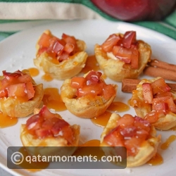 Caramel Apple Brie Bites