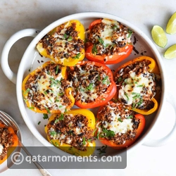 Quinoa-Stuffed Bell Peppers