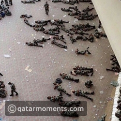 Saudi Security Officers Resting