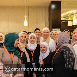 Queen Rania at the iftar she hosted